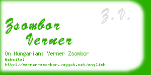 zsombor verner business card